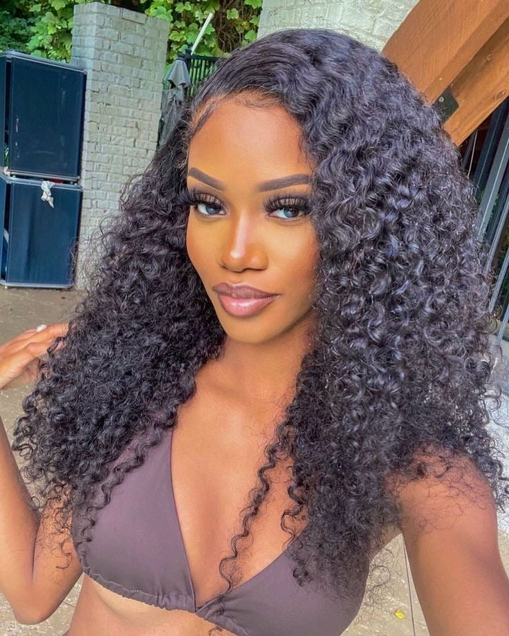 #1B Deep Curly Tape in Free Shipping Hair Extensions Human Hair 20pcs 50g/pack Seamless Skin Weft Hair CVOHAIR