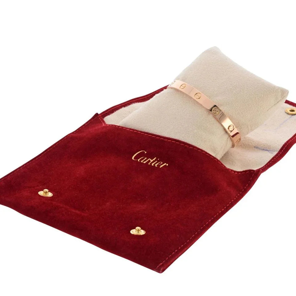 Carthttier Love 18K Rose Gold Size 17 Bracelet