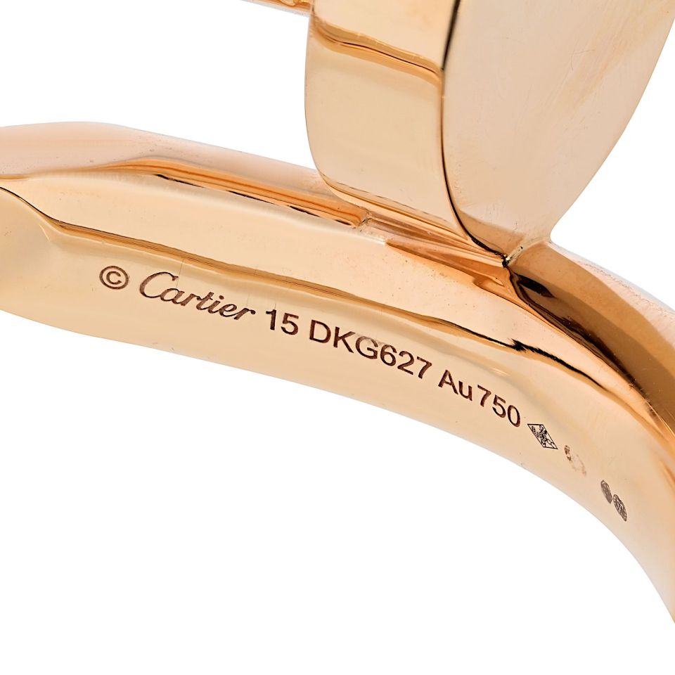 Carthttier Juste Un Clou 18K Rose Gold Jumbo Size 15 Box and Papers Bracelet