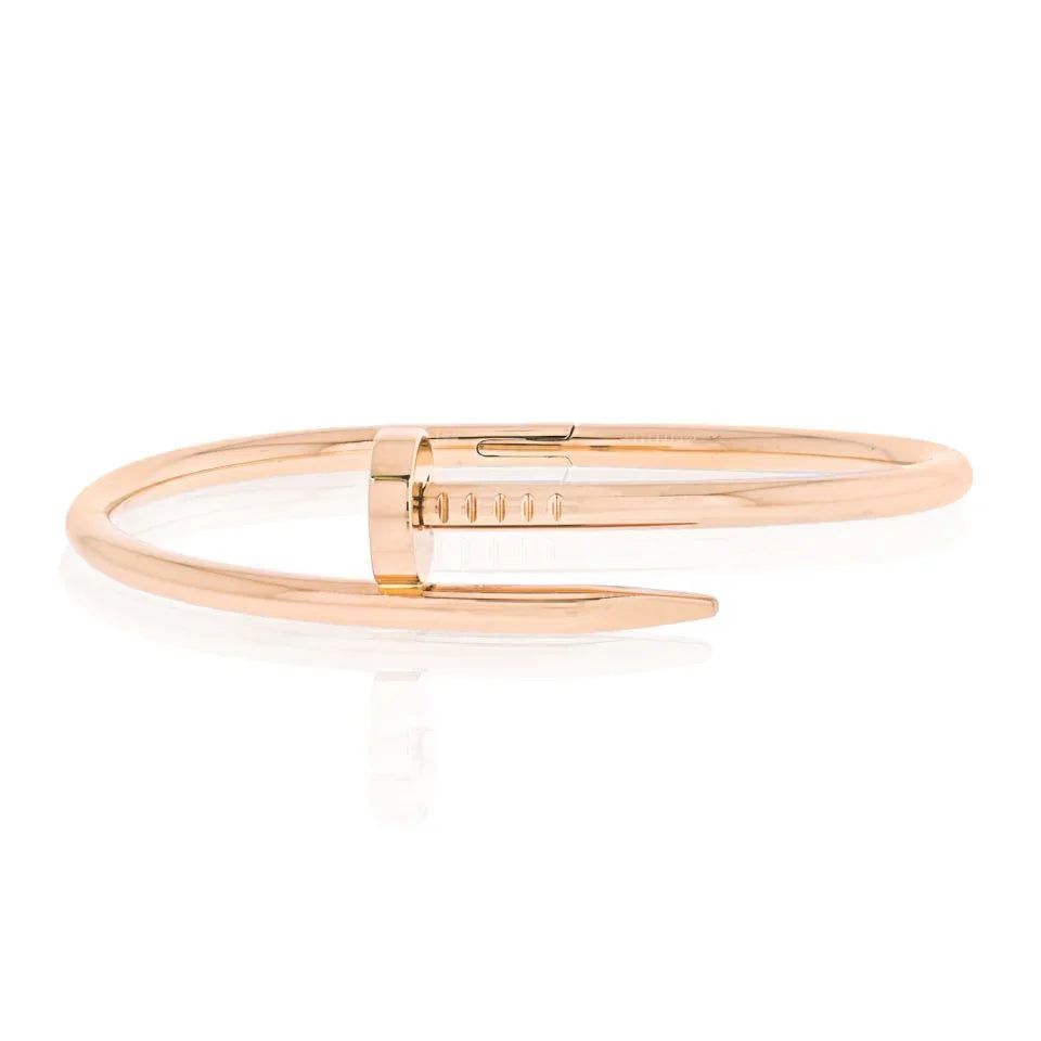 Carthttier Juste Un Clou 18K Rose Gold Size 17 Bracelet