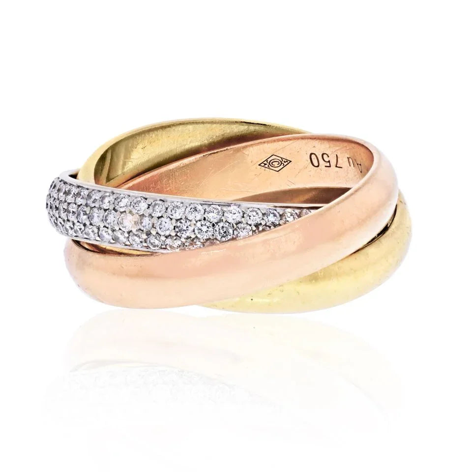 Carthttier Diamond Trinity Ring