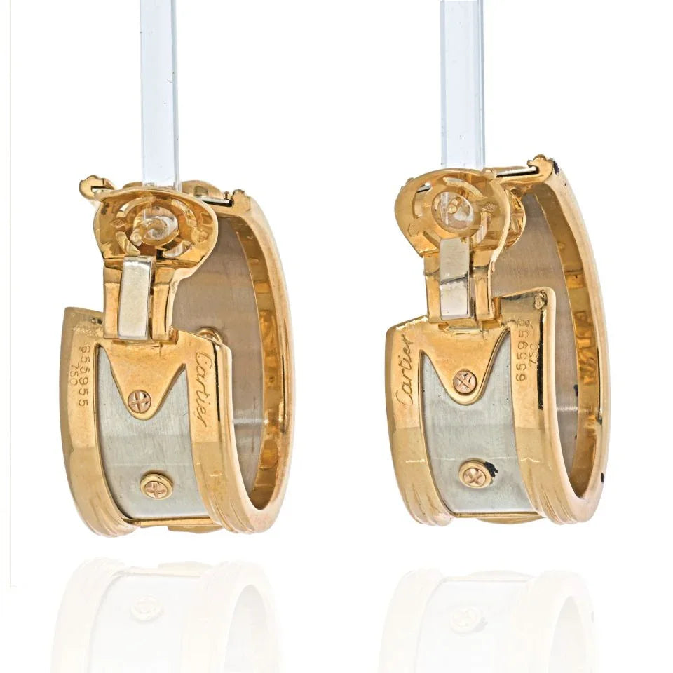 Carthttier 18K Two Tone Walking Elephant Earrings