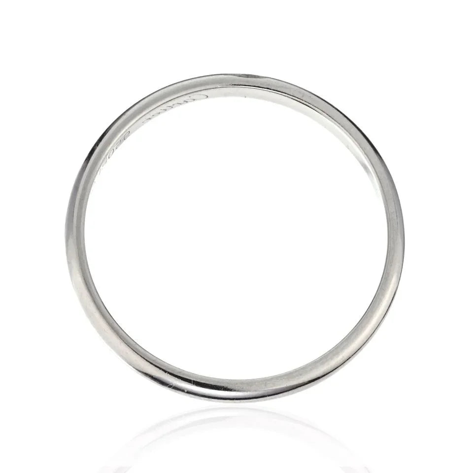 Carthttier Platinum Model 1895 Ladies Dome Wedding Ring