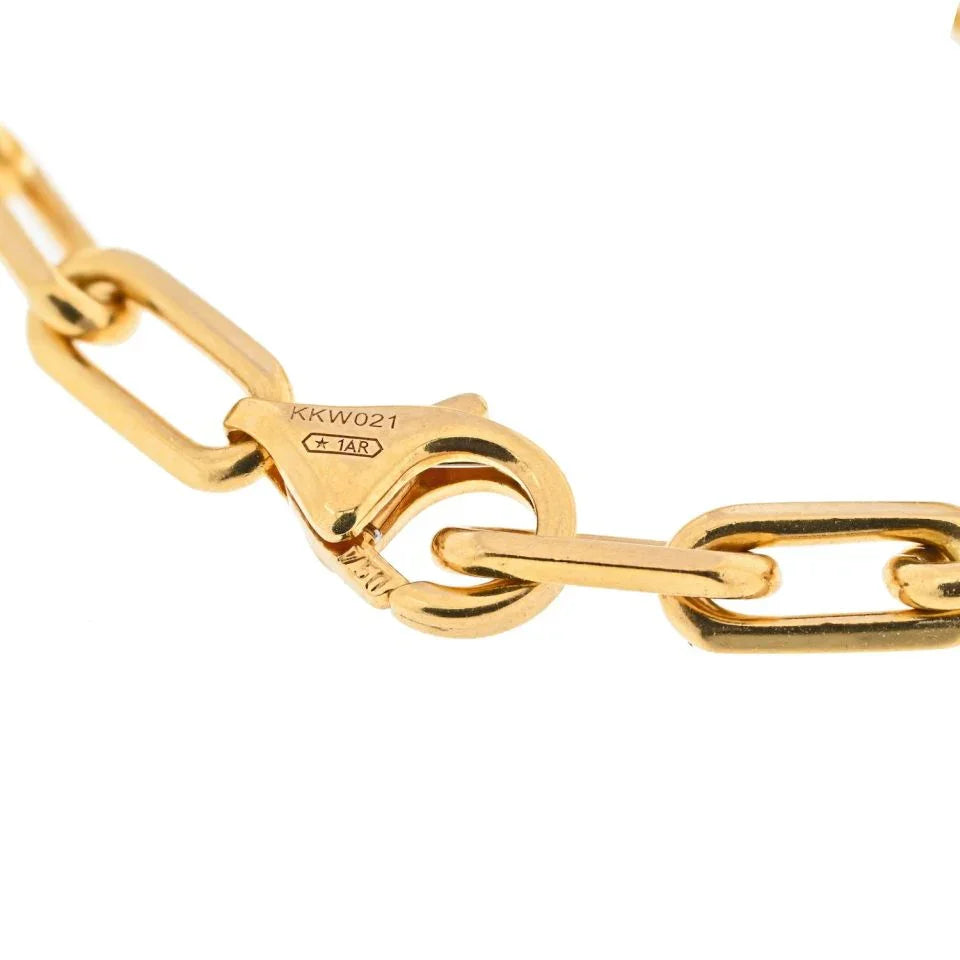 Carthttier 18K Yellow Gold Santos Link With Carthttier Certificate Necklace