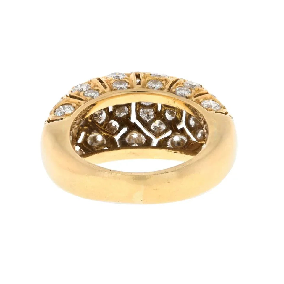 Carthttier 18K Yellow Gold Diamond Cocktail Ring