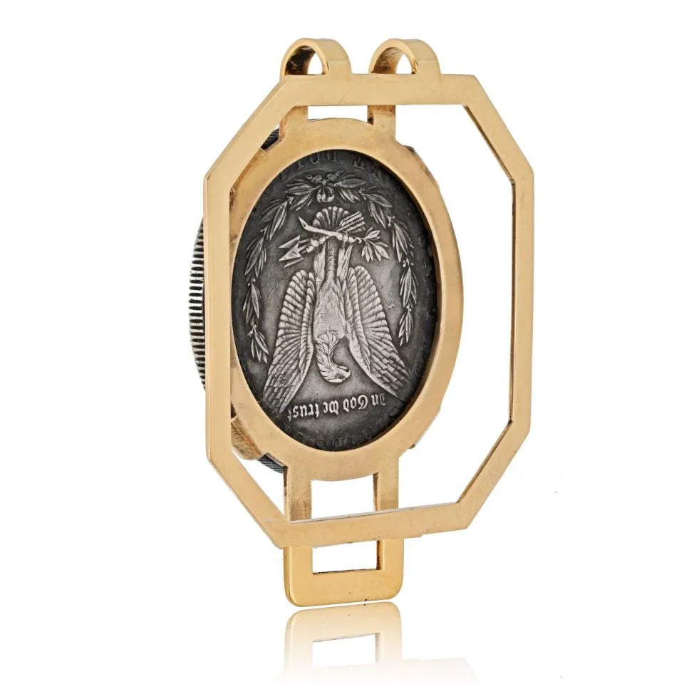 Carthttier 14K Yellow Gold 1881 Coin E Pluribus Money Clip