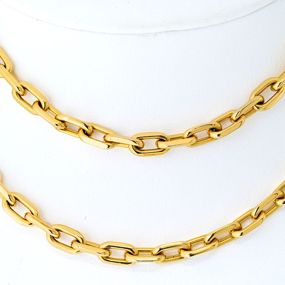 Carthttier Santos Dumont 18K Yellow Gold Classic Necklace
