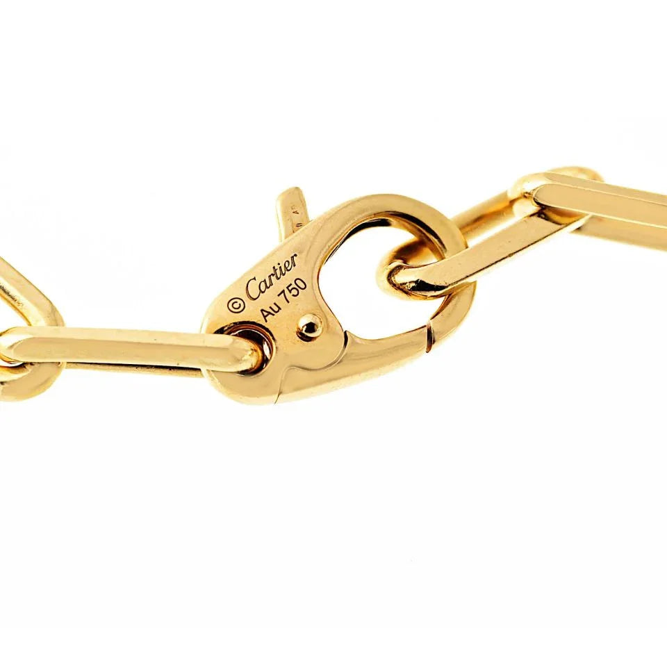 Carthttier Santos 18K Yellow Gold Link 18 inches Necklace