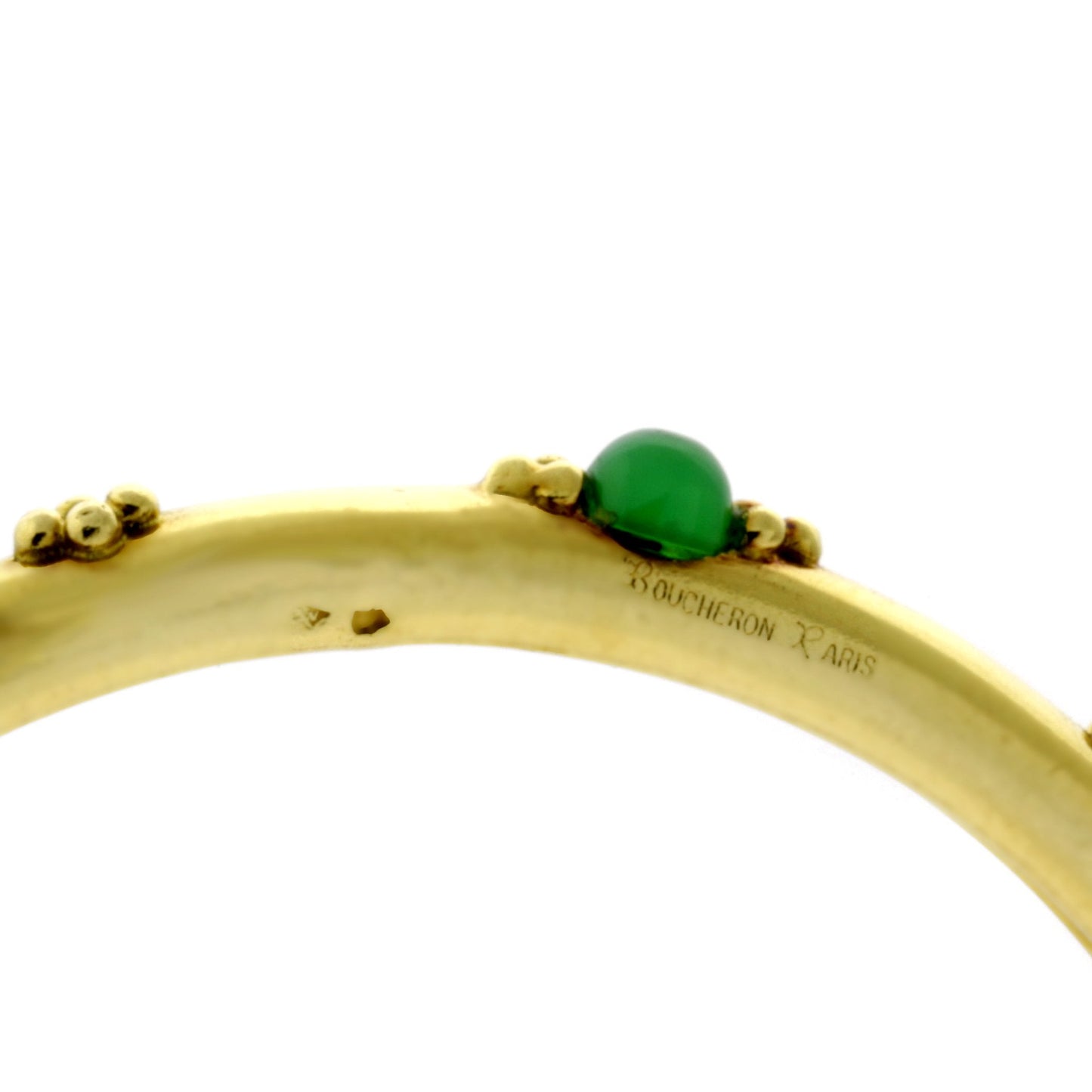 bothtucheron Paris Emerald Gold Slip On Bangle