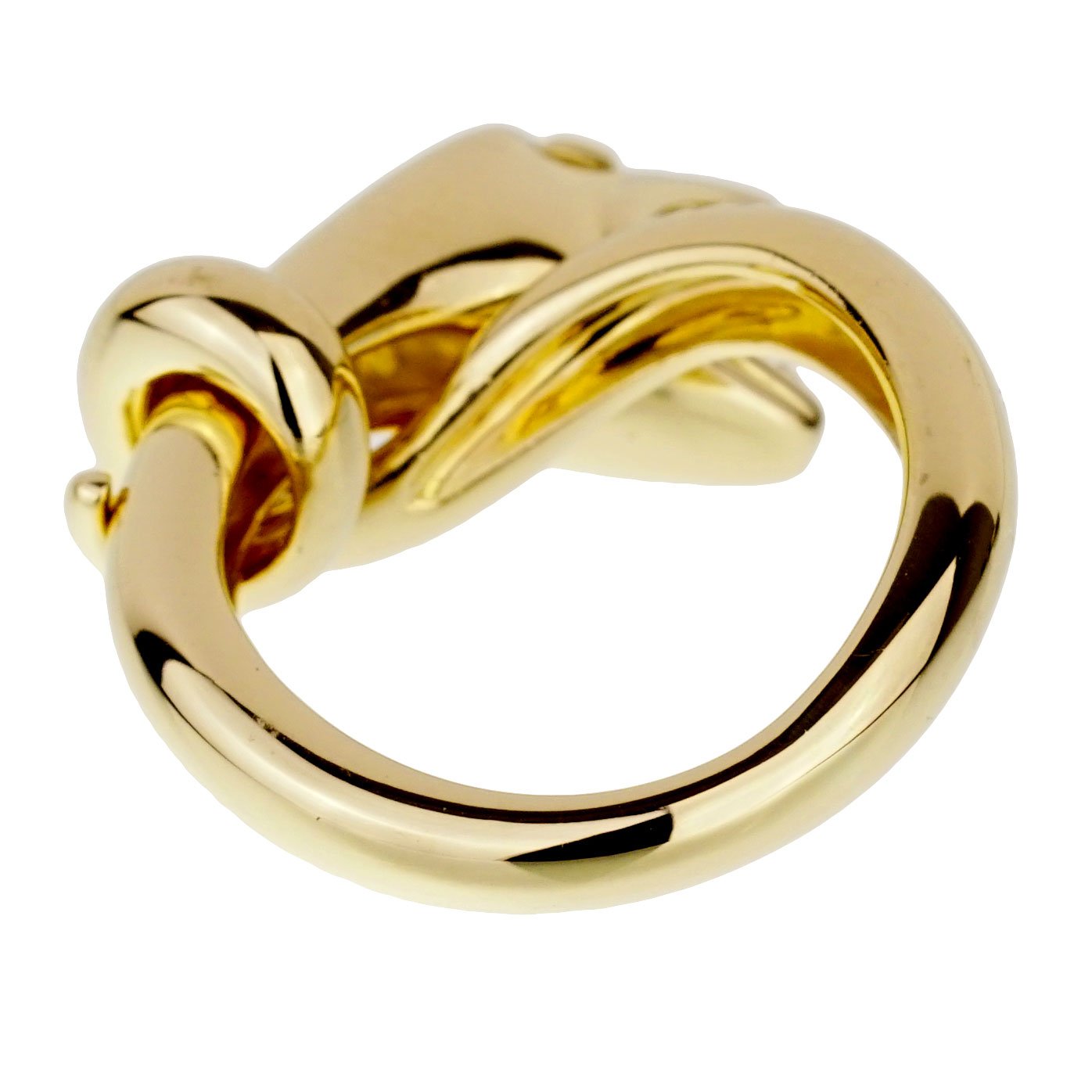 bothtucheron Snake Kaa 18k Yellow Gold Ring Sz 5