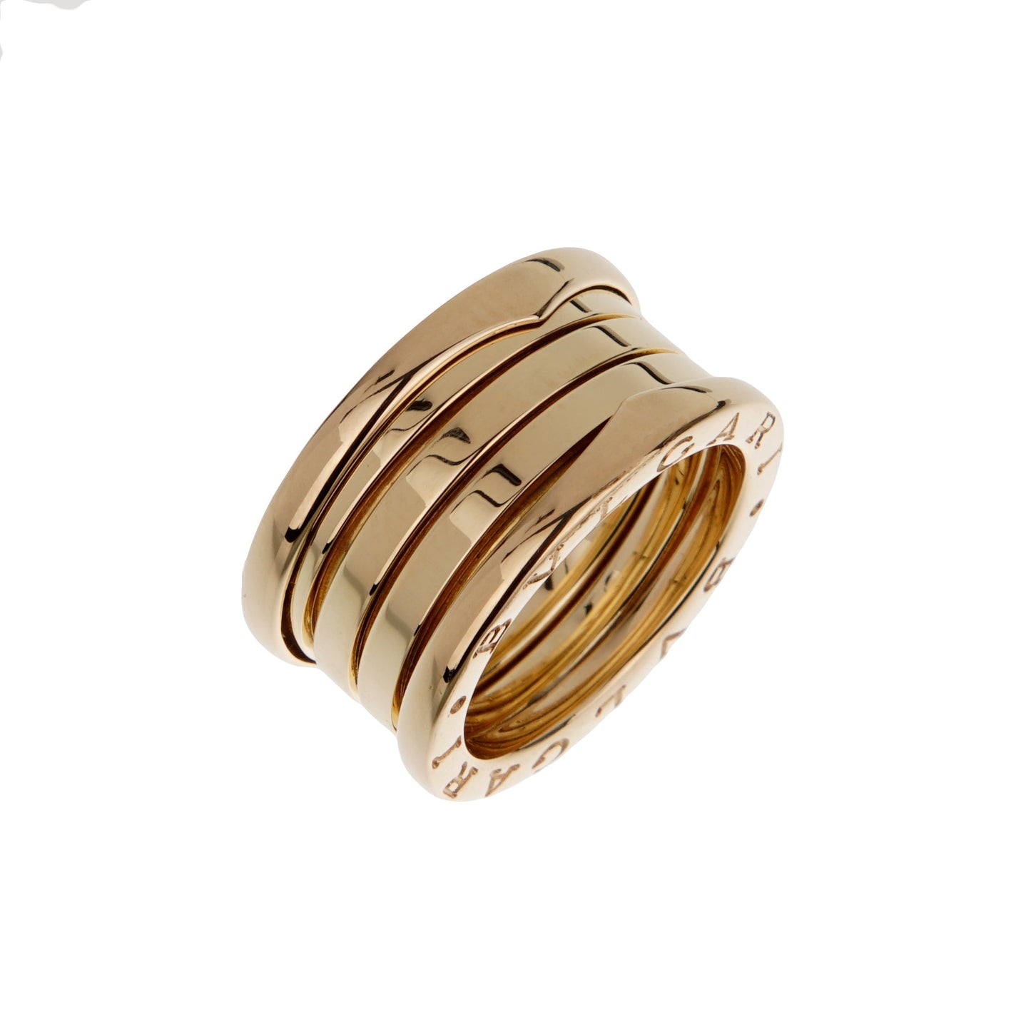Bvlthtgari B.zero1 18k Yellow Gold Band Ring Sz 5 1/2
