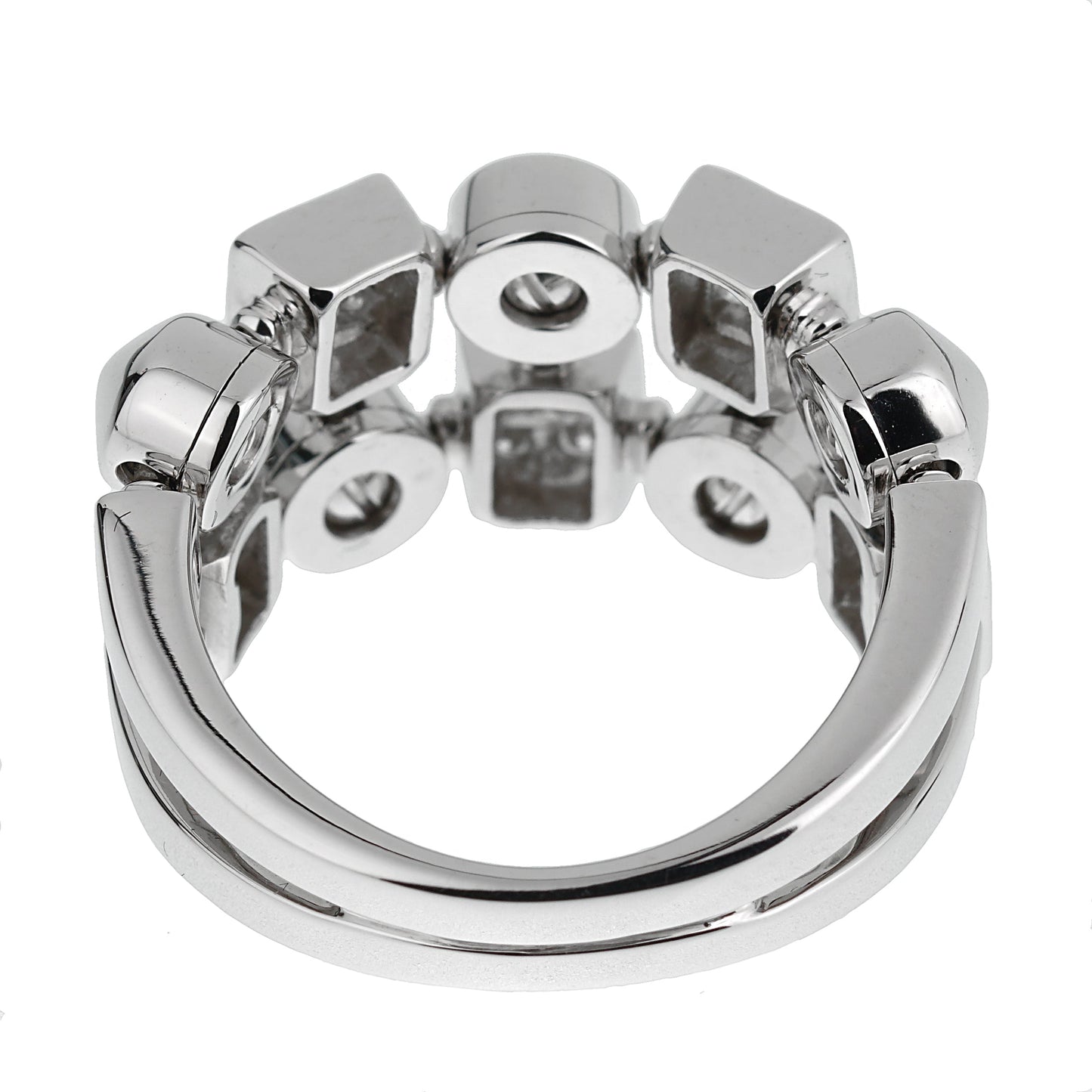 Bvlthtgari Lucea White Gold Diamond Band Ring