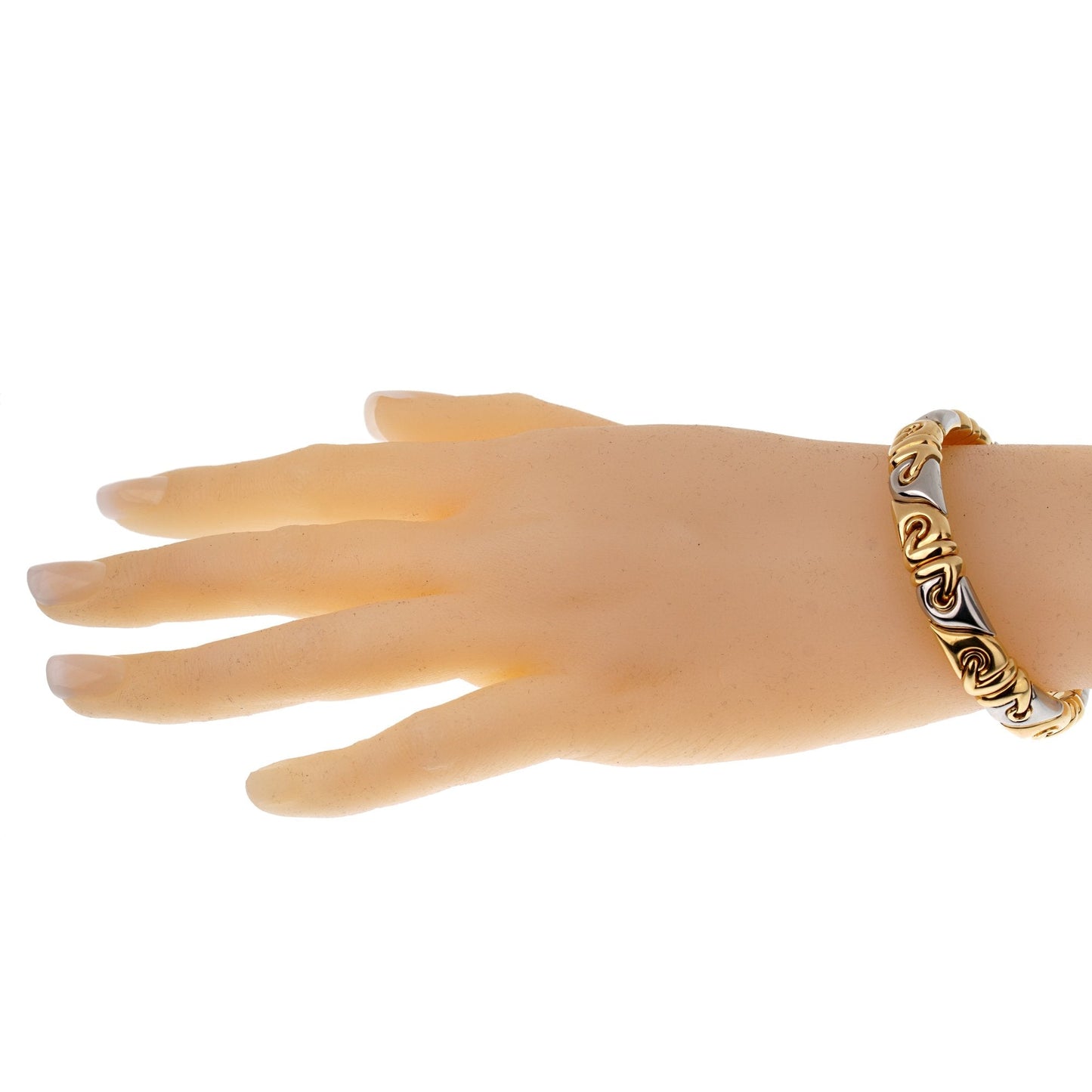 Bvlthtgari Vintage 18K Yellow Gold Cuff Bangle