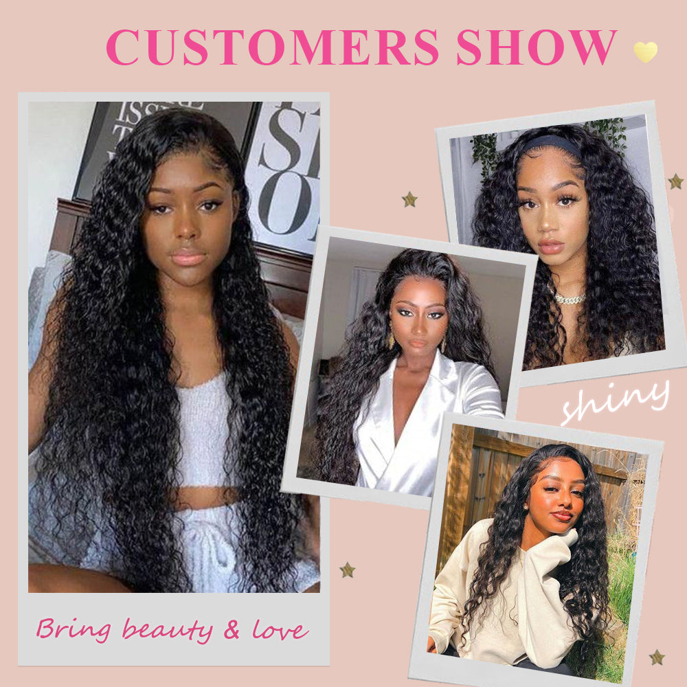 #1B Water Wave HD Lace Closure Natural Looking Cvohair
