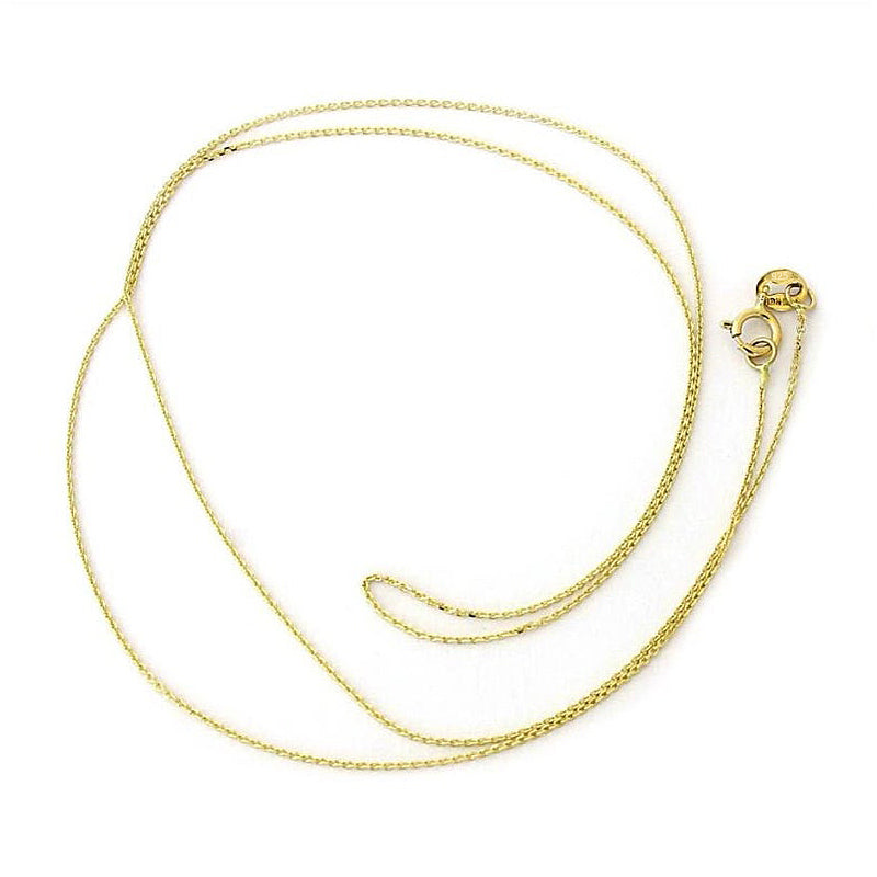 Thin Dainty Ghost Necklace Cable Link Chain 0.3 mm