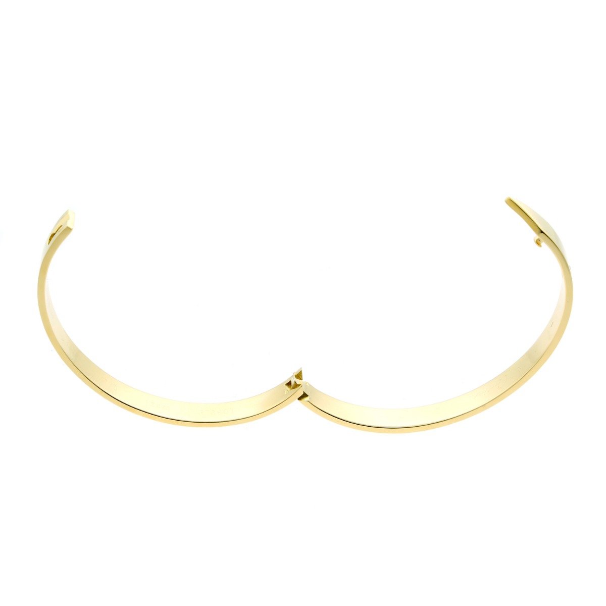 Carthttier Anniversary Gold Diamond Bangle