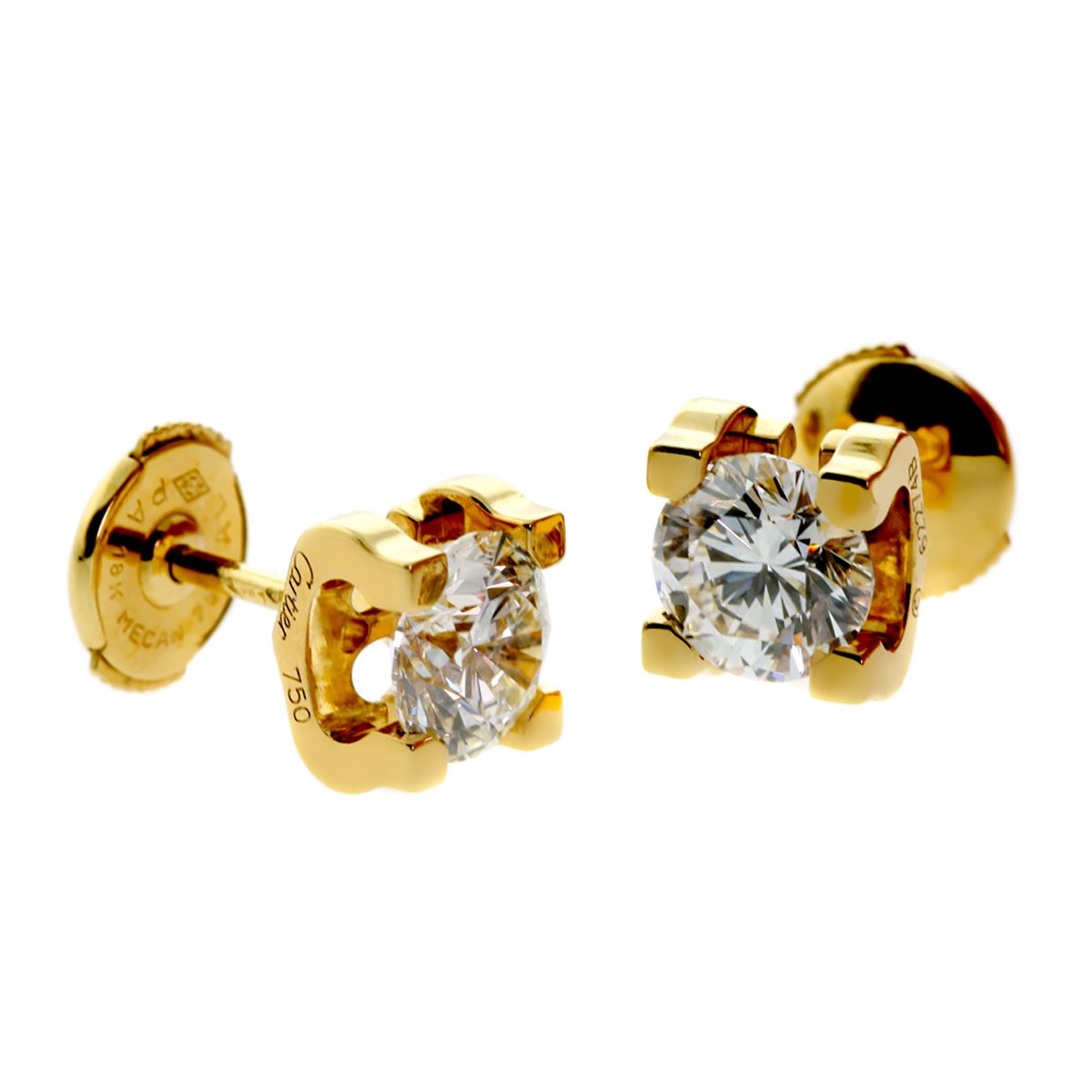 Carthttier C De Carthttier Diamond Stud Earrings
