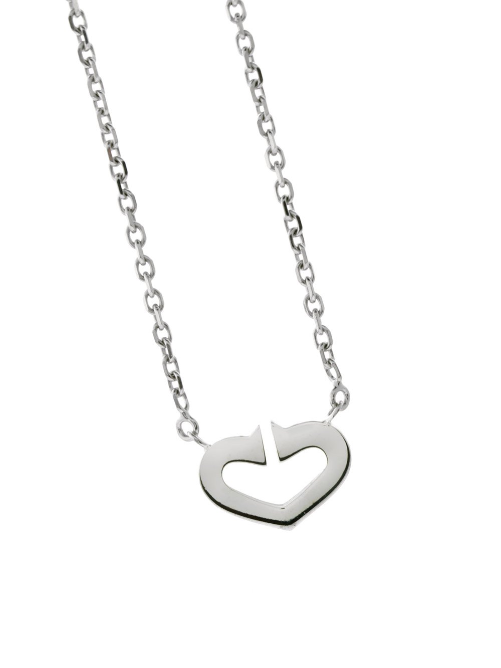 Carthttier C Heart of Carthttier Diamond White Gold Necklace