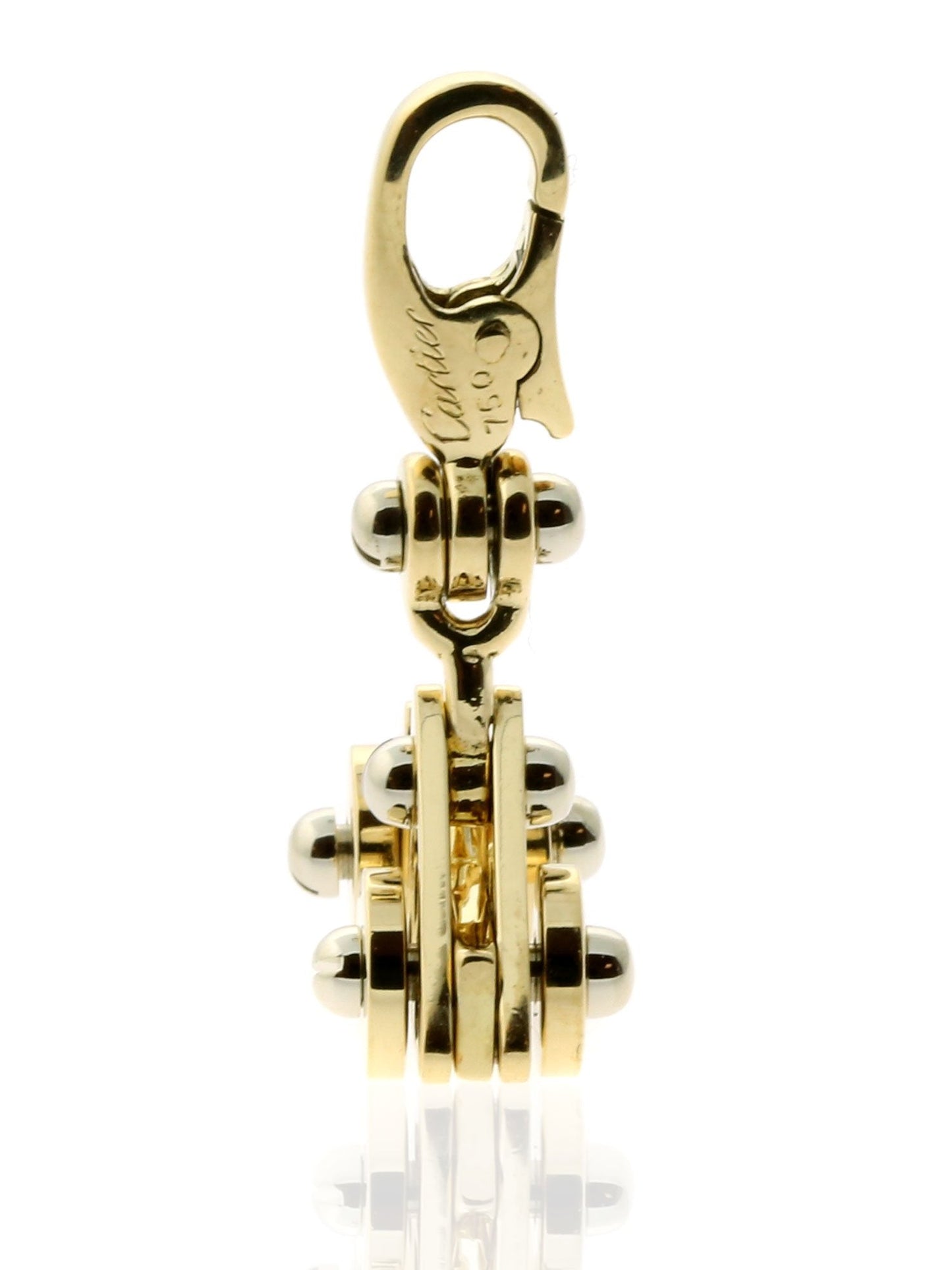 Carthttier Car Charm in 18k White & Yellow Gold