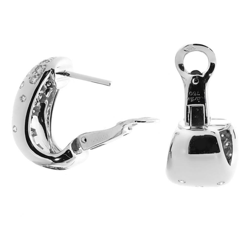 Carthttier Diamond White Gold Earrings