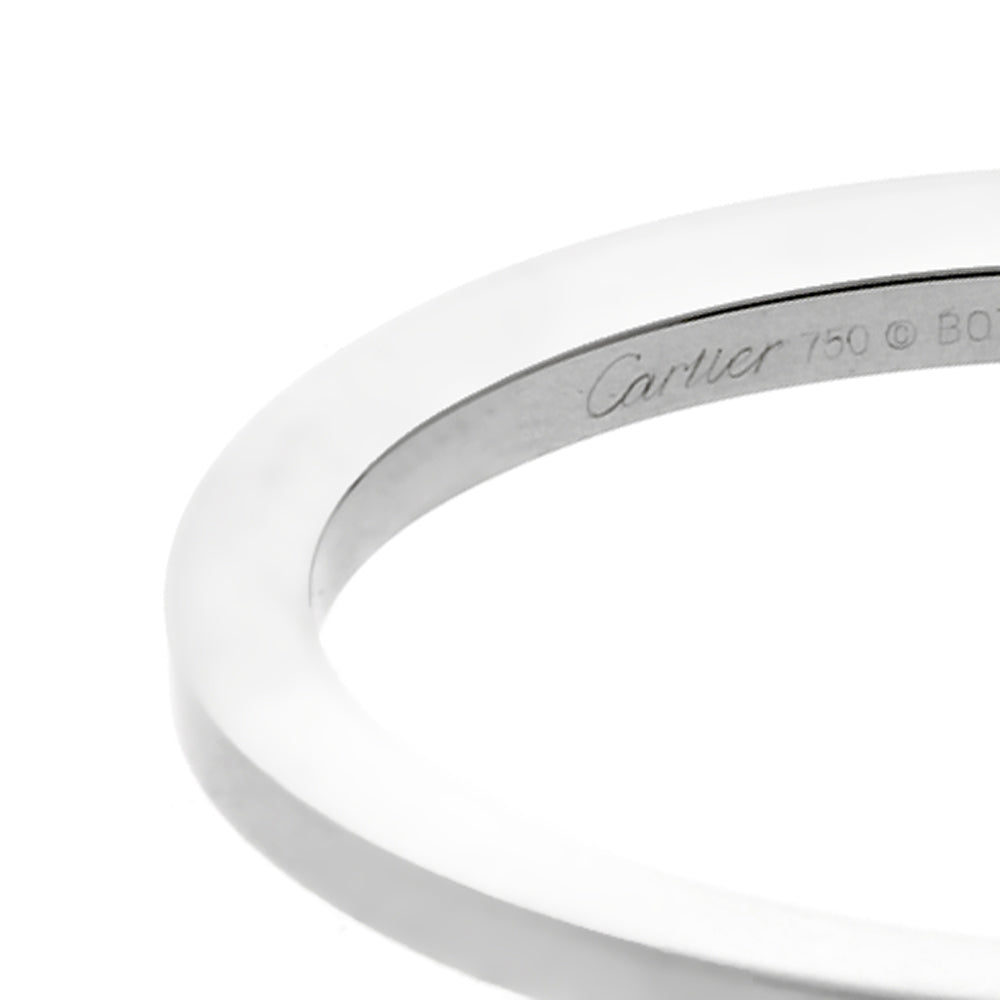 Carthttier Menotte Handcuff White Gold Bangle Bracelet
