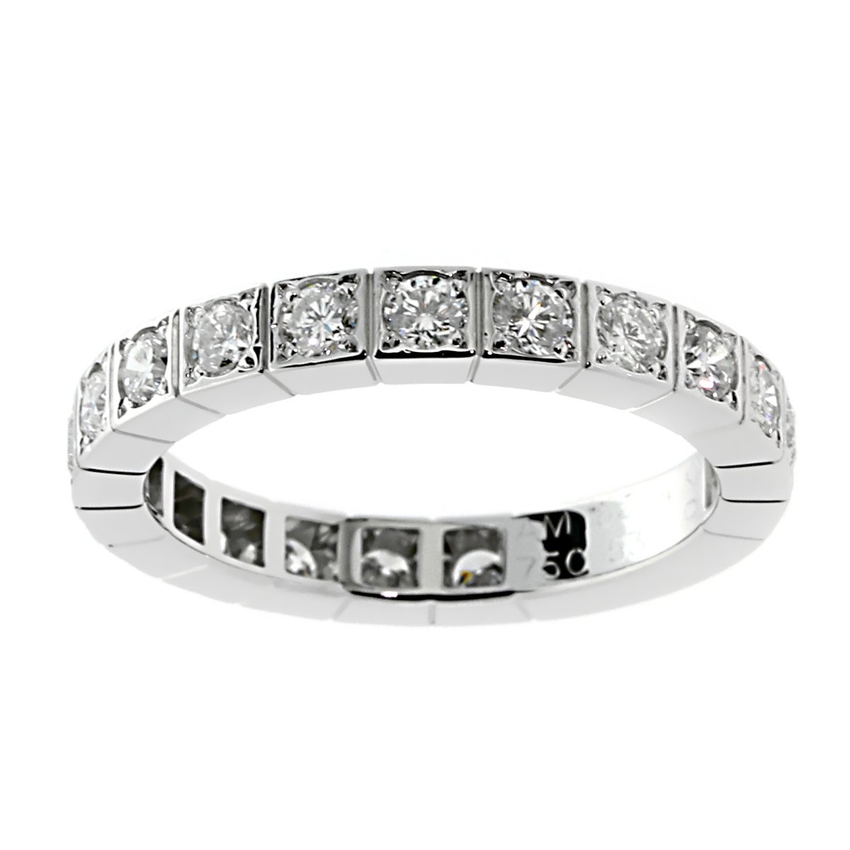 Carthttier Lanieres Diamond Band White Gold Ring
