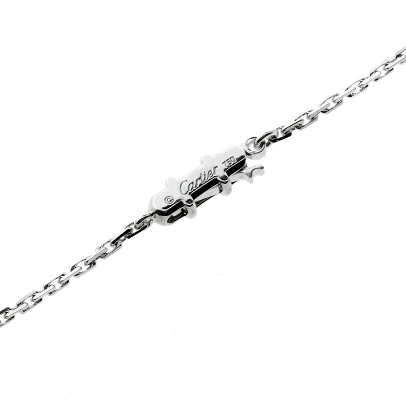 Carthttier Love Pave Diamond White Gold Necklace