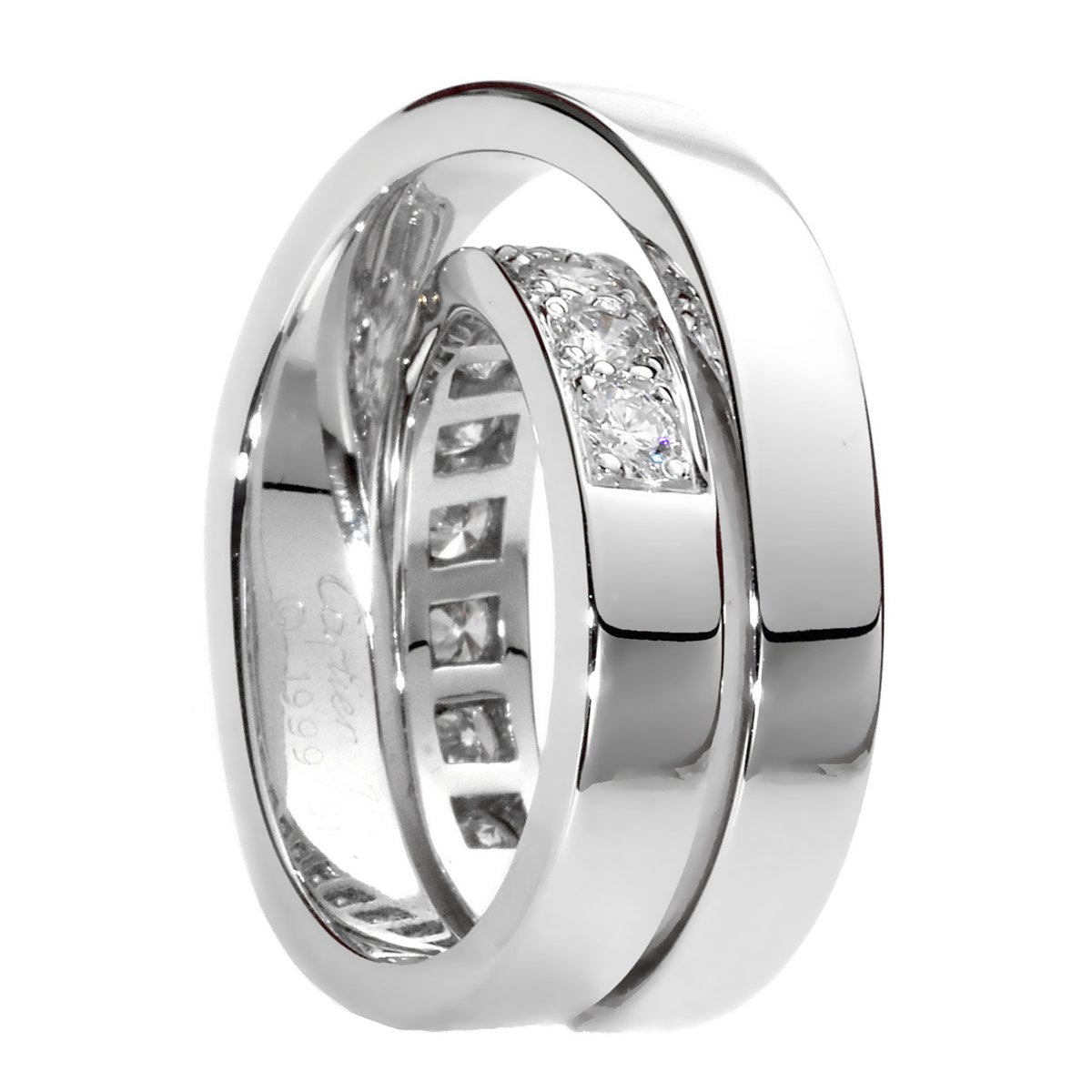 Carthttier Nouvelle Vague Diamond Ring Sz 51