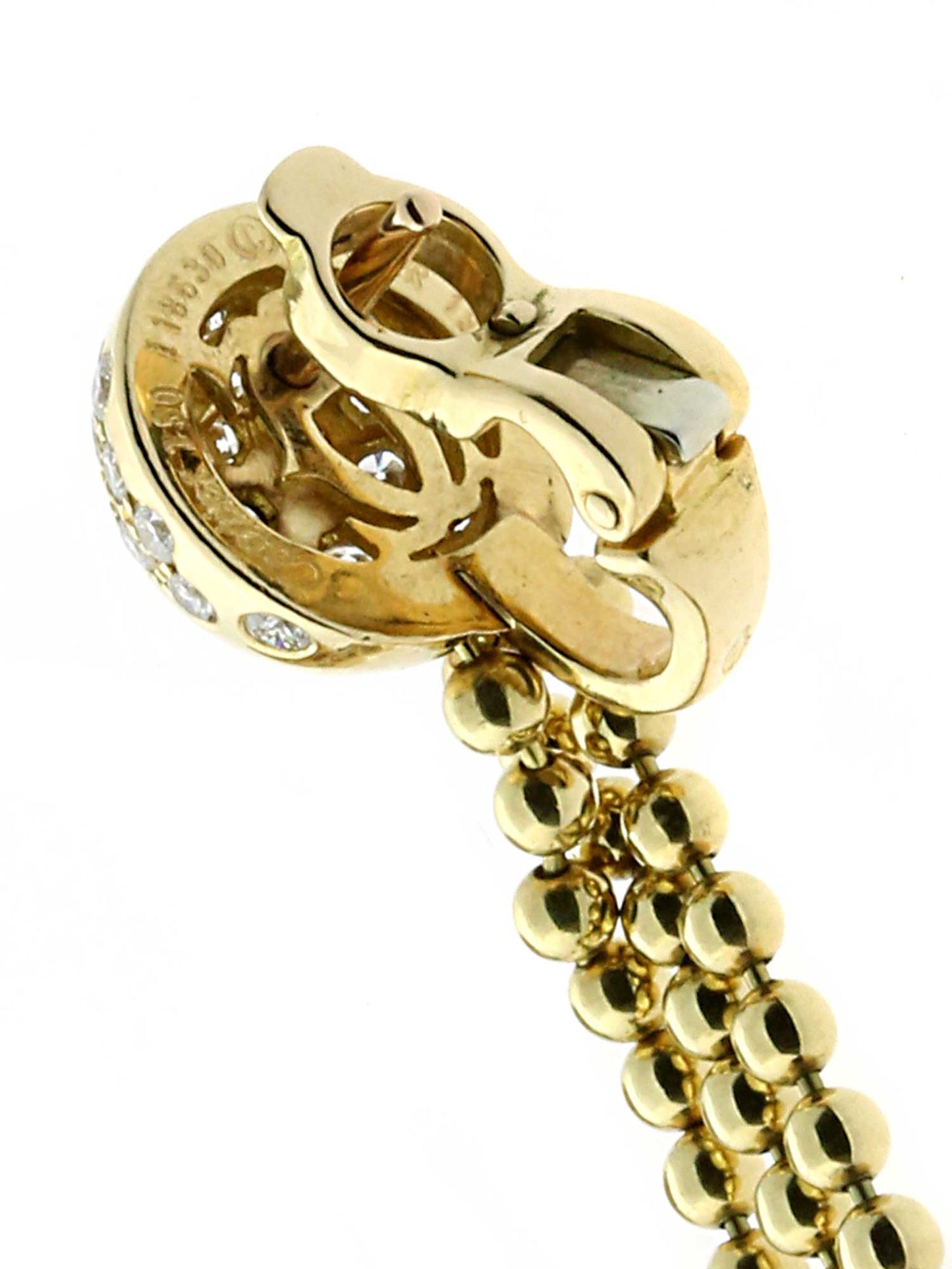 Carthttier Pluie de Diamants Earrings in Yellow Gold