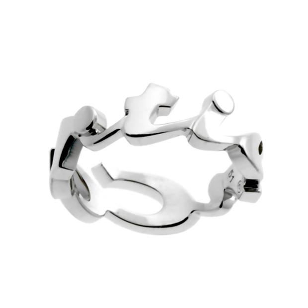 Carthttier Signature White Gold Ring