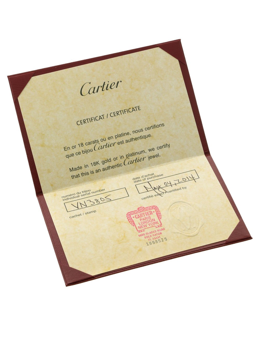 Carthttier Trinity Diamond Gold Ring