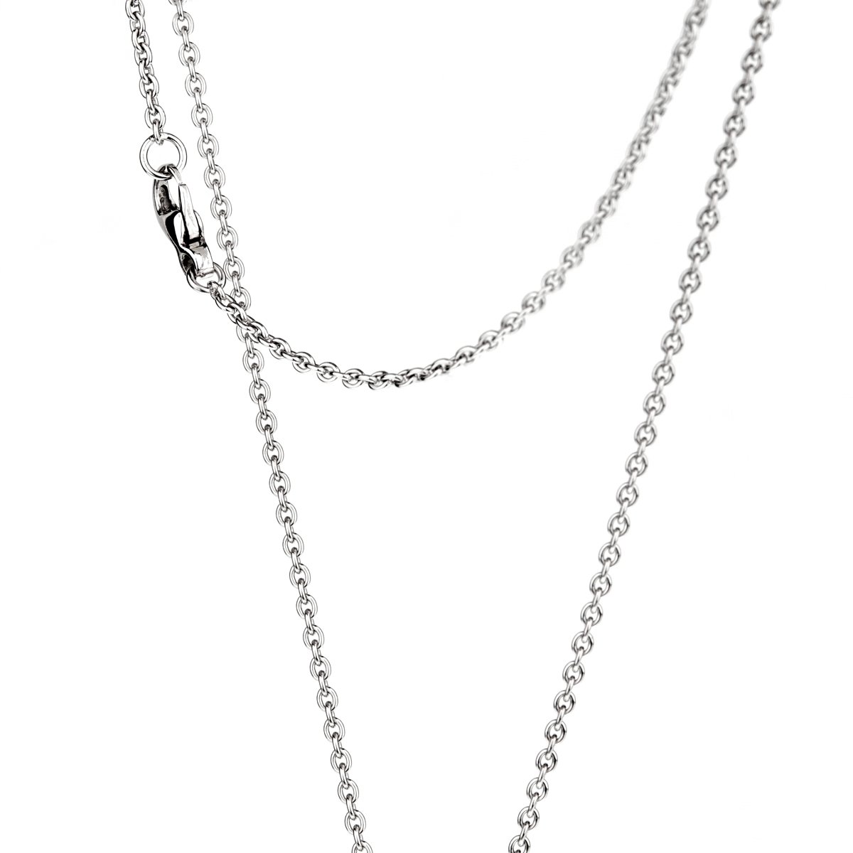 Chathtnel Comete Ceramic Diamond White Gold Necklace