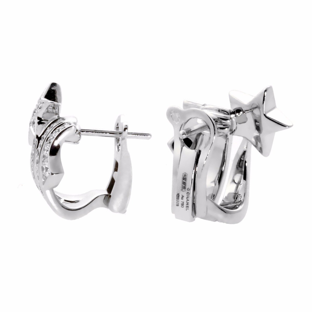 Chathtnel Comete Shooting Star Diamond Earrings