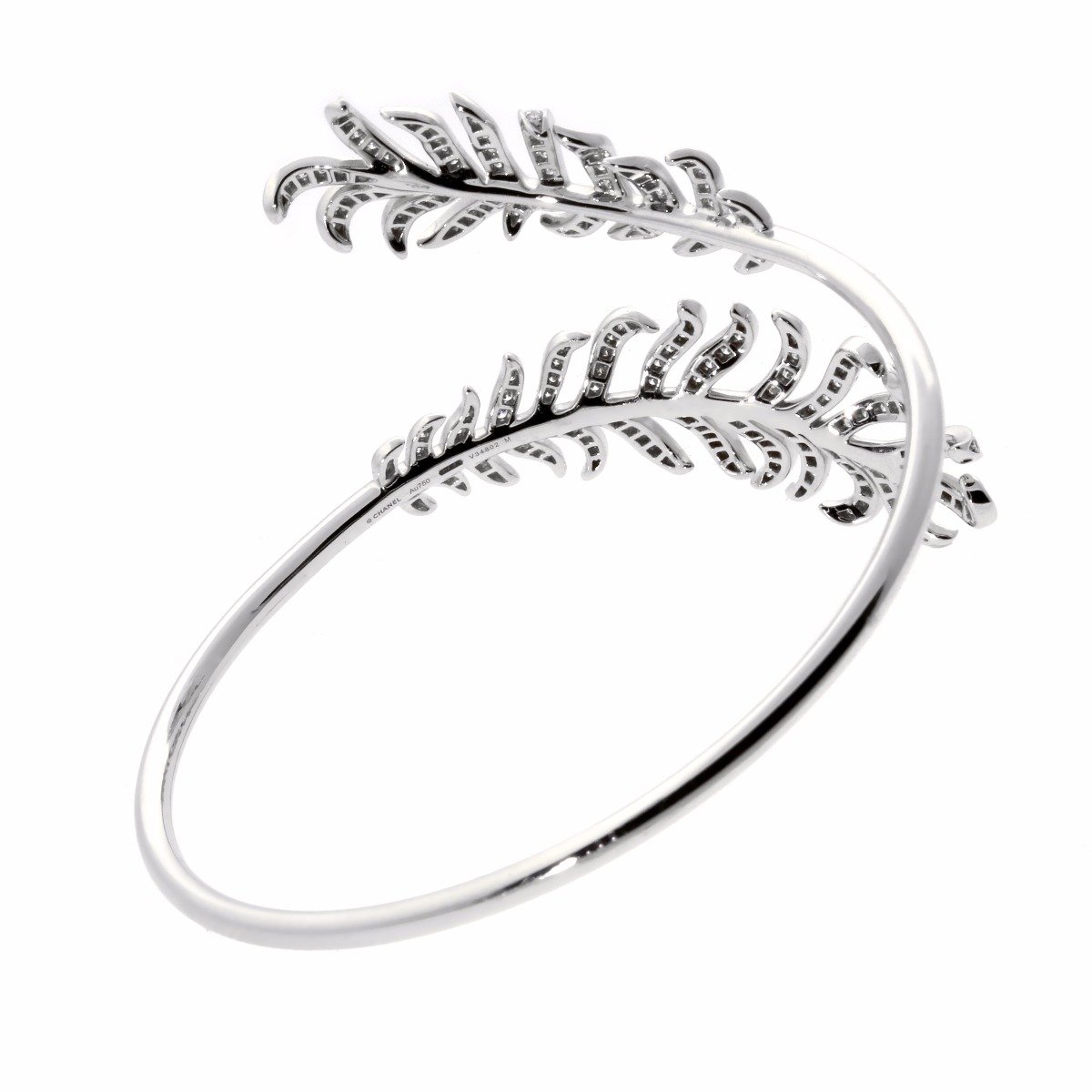 Chathtnel Plume De Chathtnel Double Diamond Bangle Bracelet