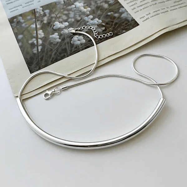 Snake Chain Choker Necklace Sterling Silver Party Jewelry