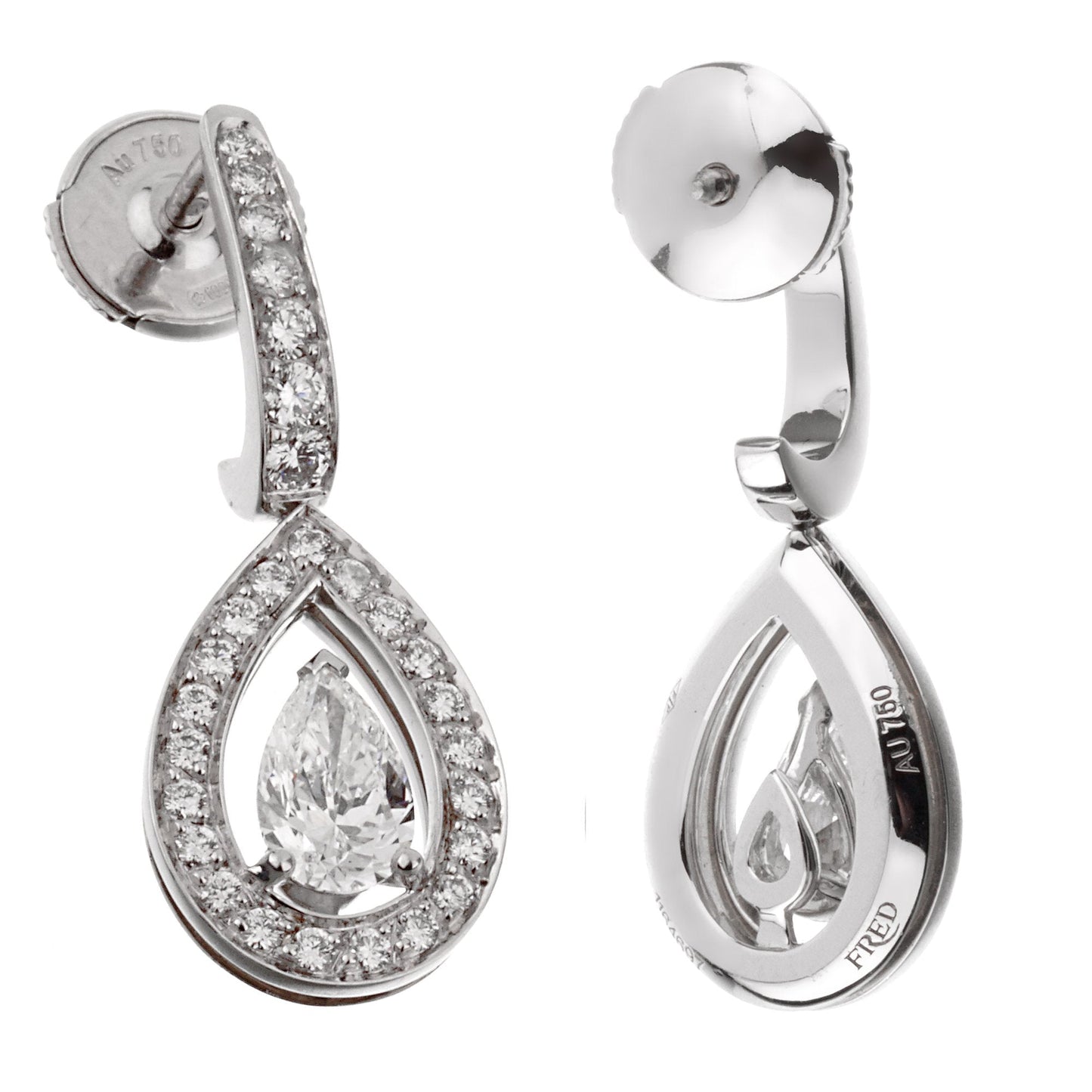 Frthted of Paris Lovelight Diamond Drop Earrings
