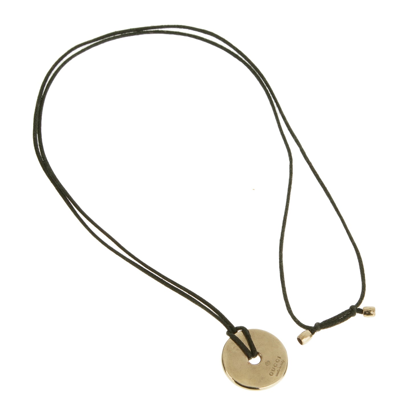 Guthtcci 18k Yellow Gold Vintage Pendant Necklace