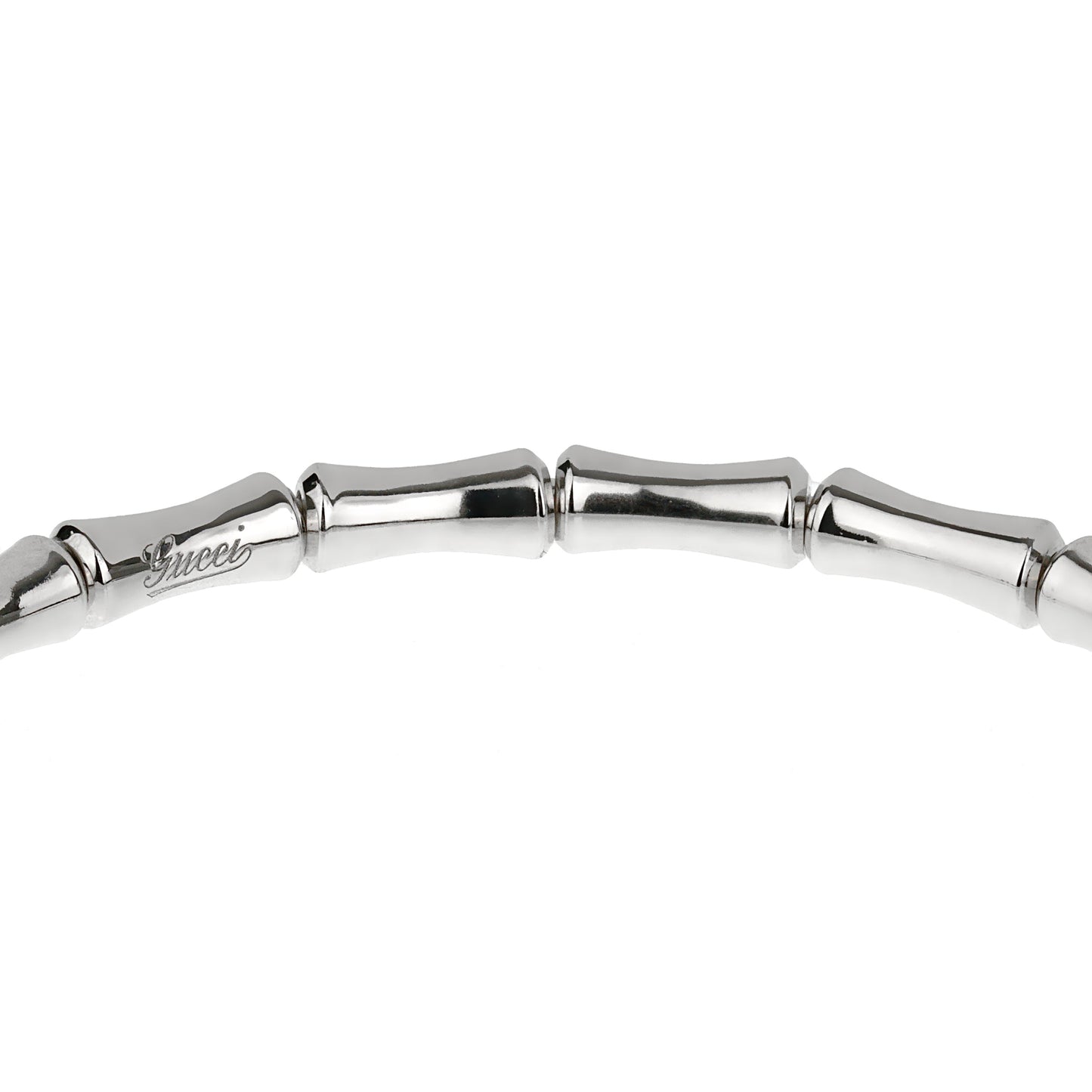 Guthtcci Bamboo White Gold Bracelet
