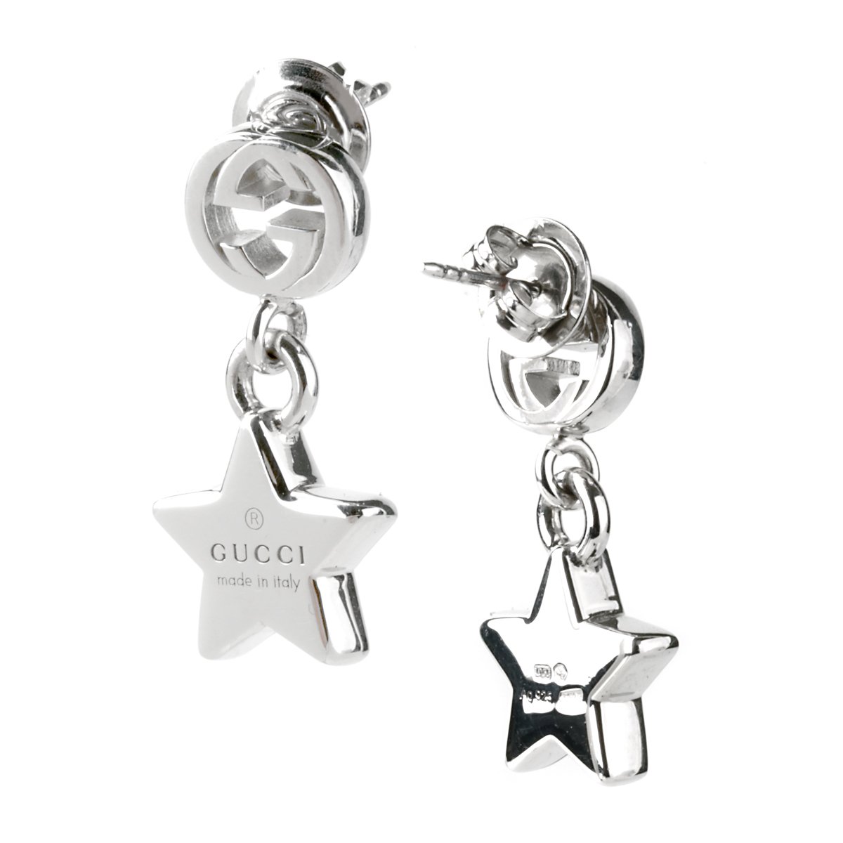 Guthtcci Star Double G Drop Earrings
