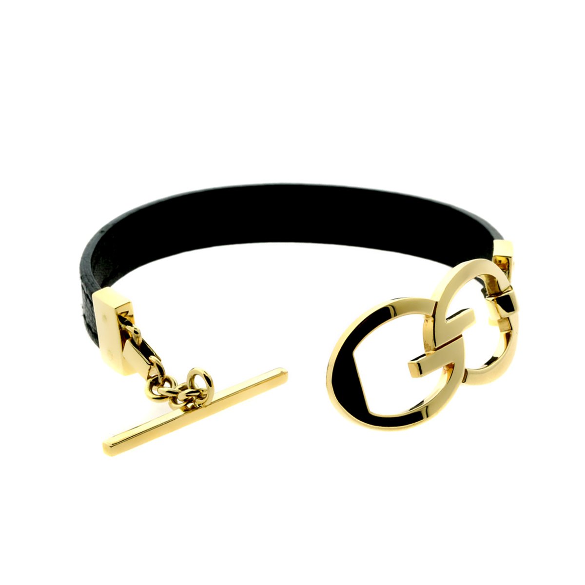 Guthtcci Yellow Gold Toggle Bracelet