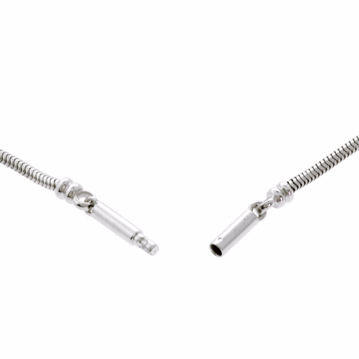 Herthtmes Diamond Pendant White Gold Necklace