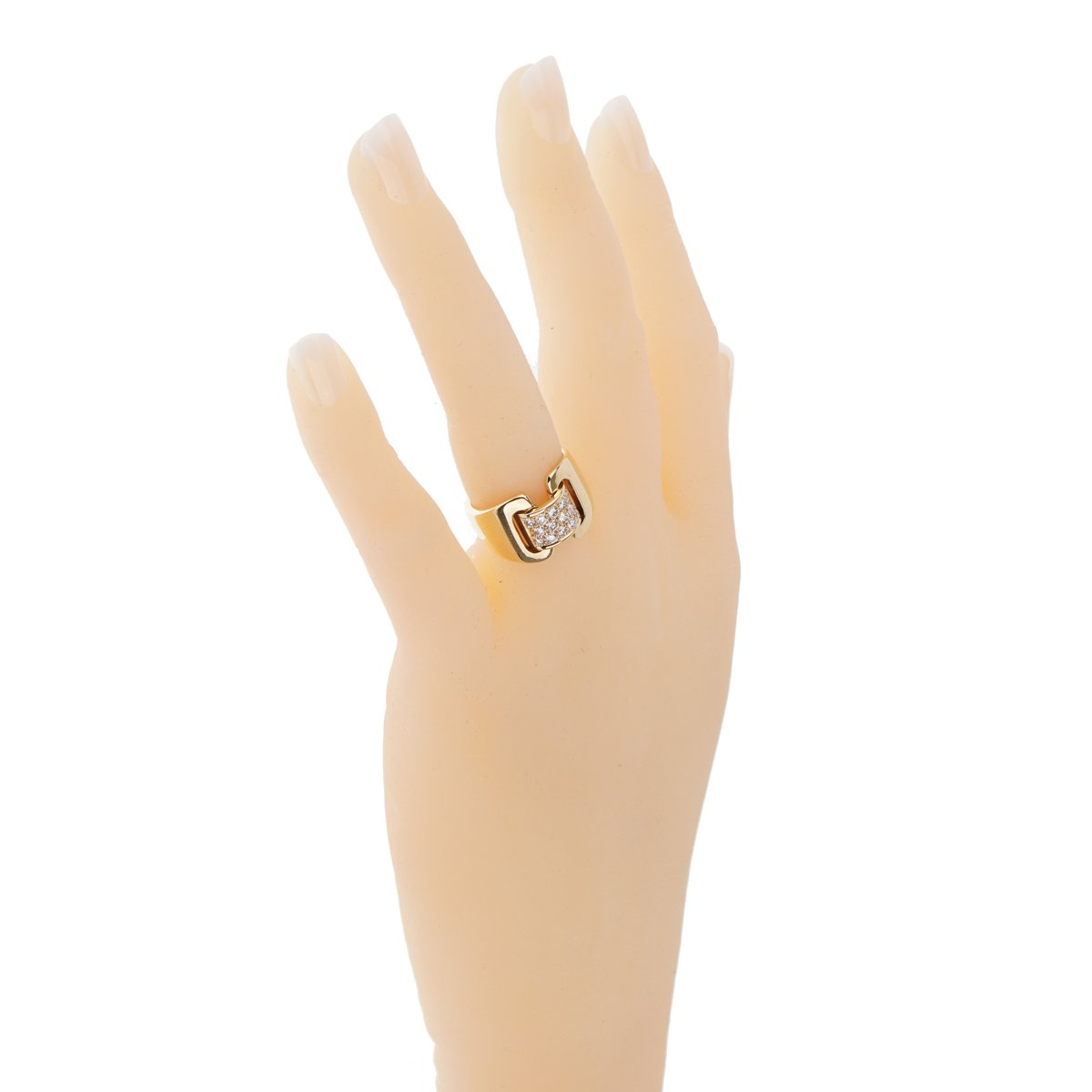 Herthtmes Diamond Yellow Gold Cocktail Ring