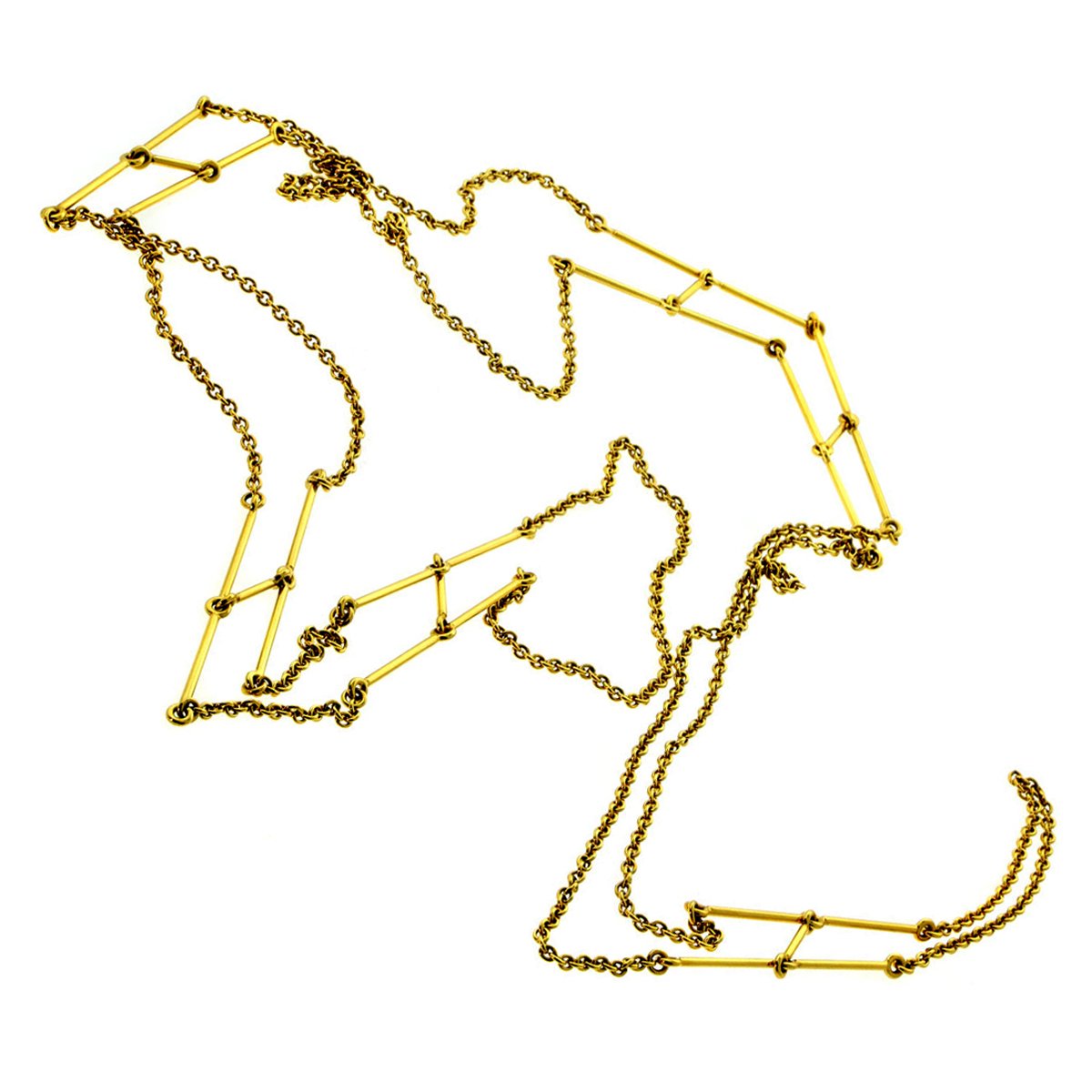 Herthtmes Gold Scarf Necklace