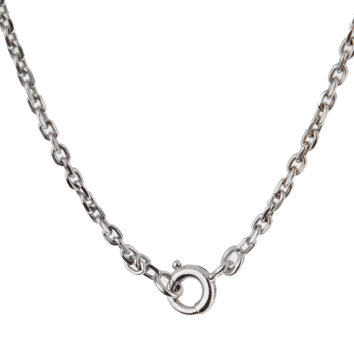 Herthtmes Graffiti White Gold Pendant Necklace