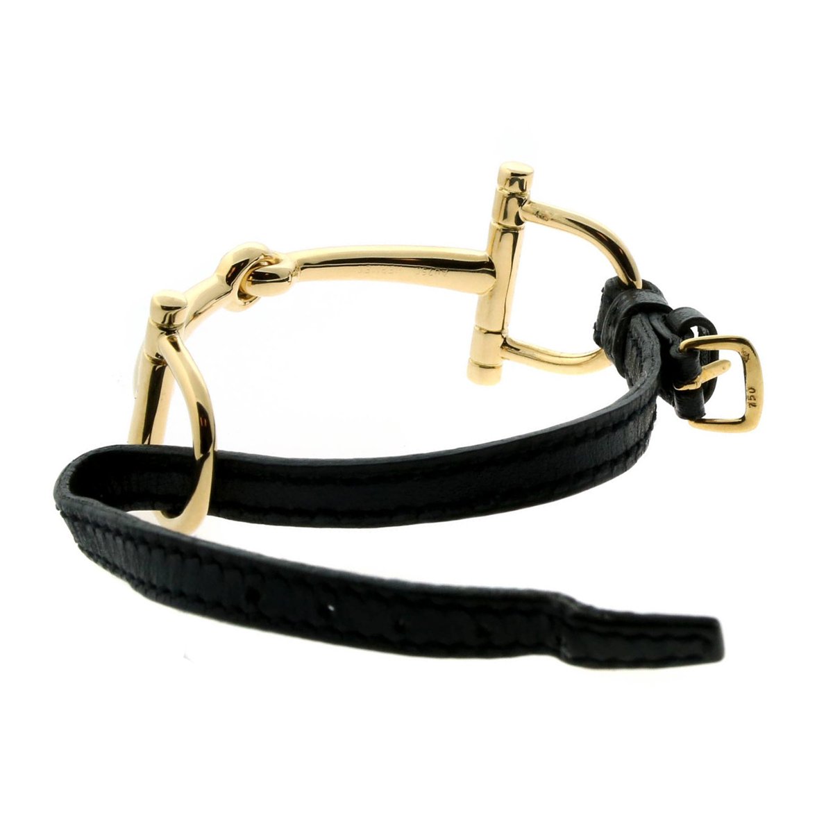 Herthtmes Stirrup Yellow Gold Bracelet