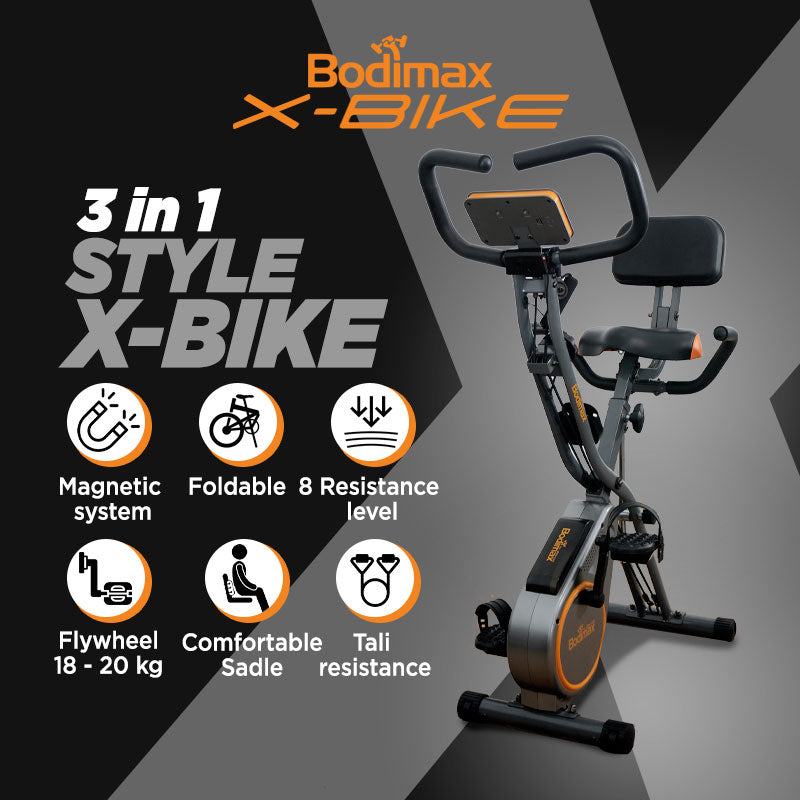 Sepeda Statis BODIMAX X-BIKE GREY