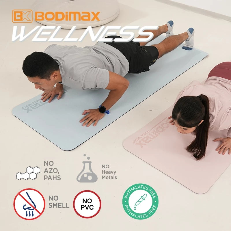 BODIMAX WELLNESS TPE YOGA MATT FOREST GREEN