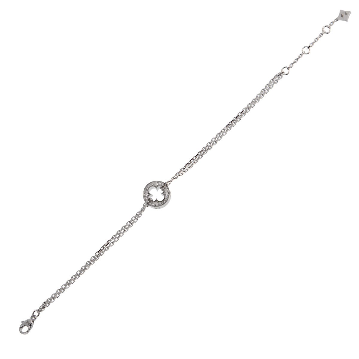Lothtuis Vuithttton Empreinte Diamond White Gold Bracelet