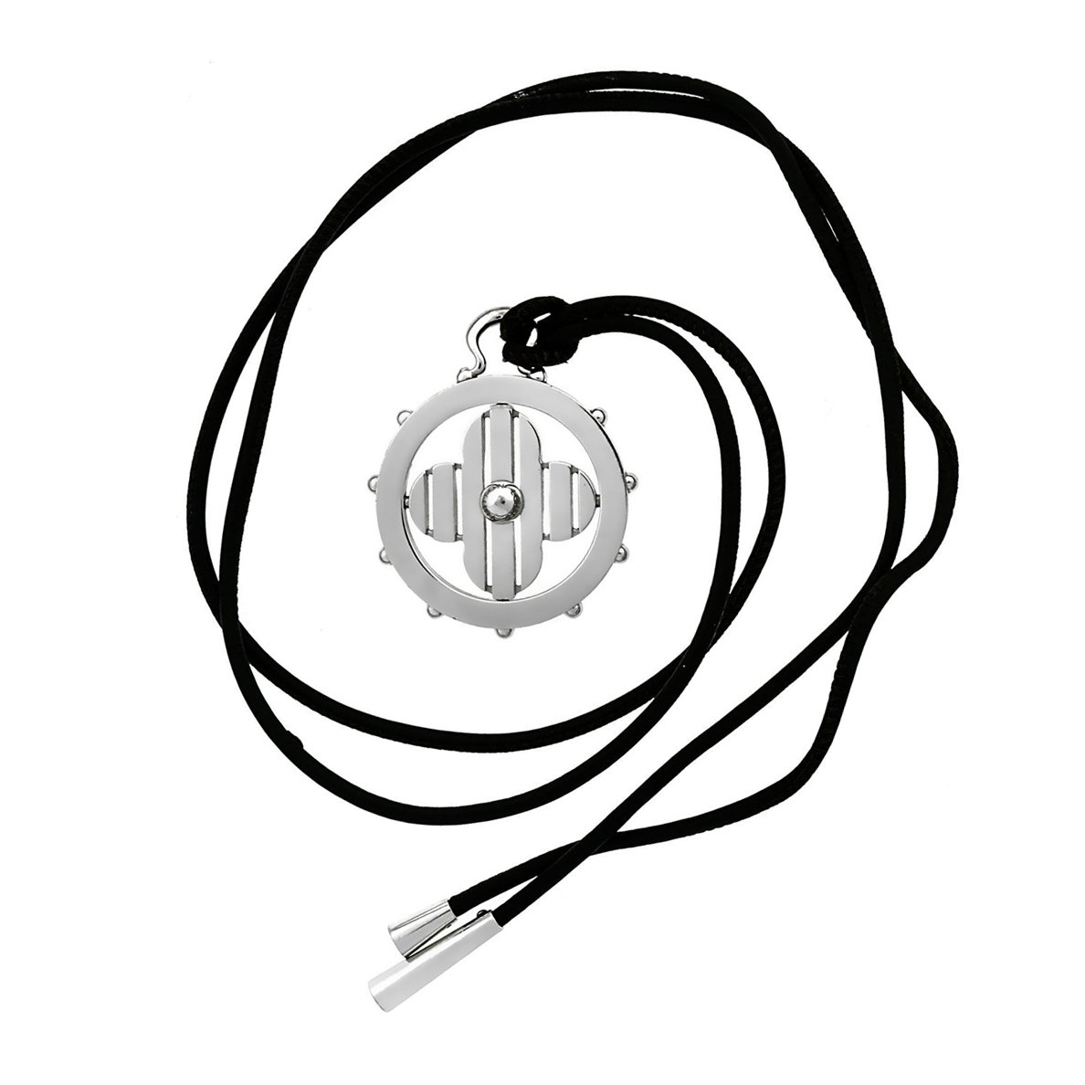 Lothtuis Vuithttton Petite Fleur Flower 18k White Gold Pendant Necklace