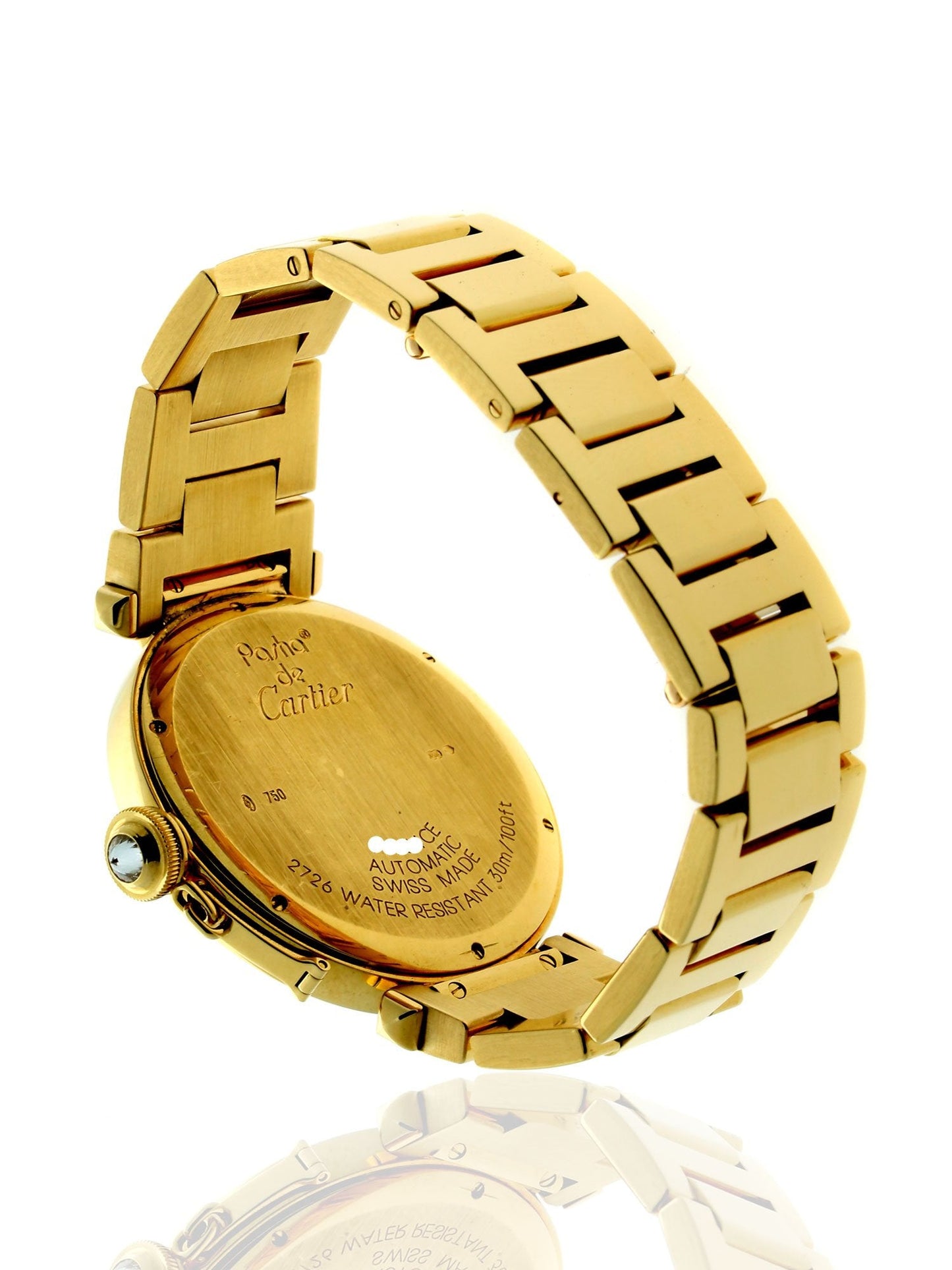Mens Carthttier Pasha Yellow Diamond Watch WJ1203H9